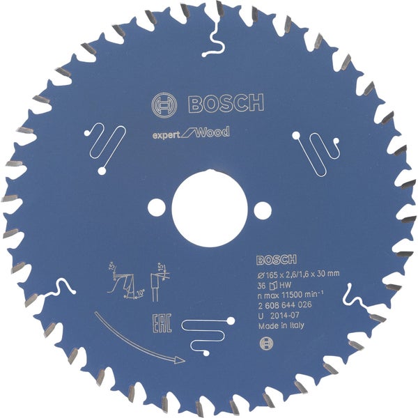 Bosch Expert Wood Kreissägeblatt, 165 x 2,6/1,6 x 30 mm