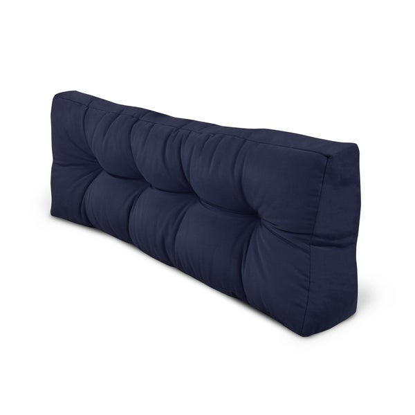 Beautissu ECO Style Palettenkissen Rücken 120x40x10cm Dunkelblau