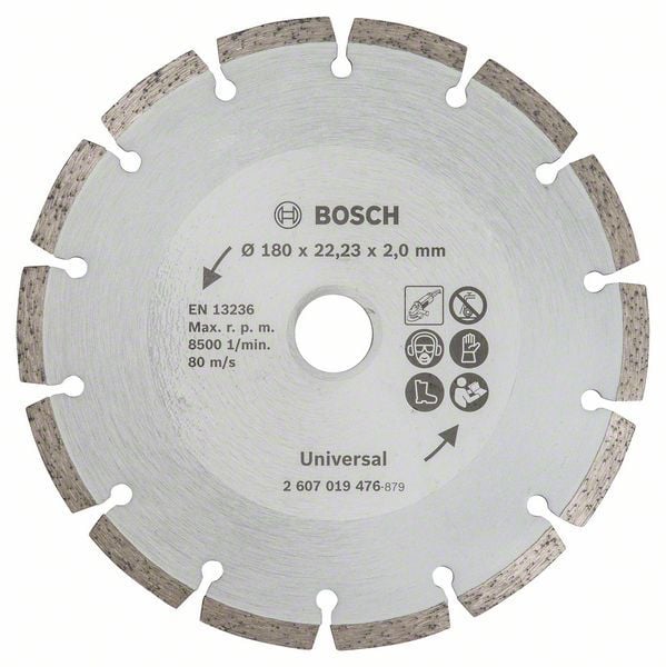 Bosch Diamanttrennscheibe für Baumaterial, Durchmesser: 180 mm - 2607019476