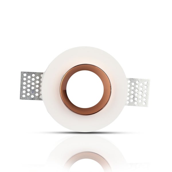 V-TAC VT-866-RD-G - LED-Strahler - Einbauleuchte - GU10 - IP20 - Weiß+Matt Rose Gold - 5 Jahre -