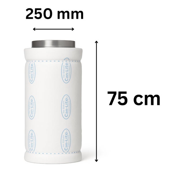Can-Lite Filter, 250 Millimeter Durchmesser, 75 Zentimeter Höhe