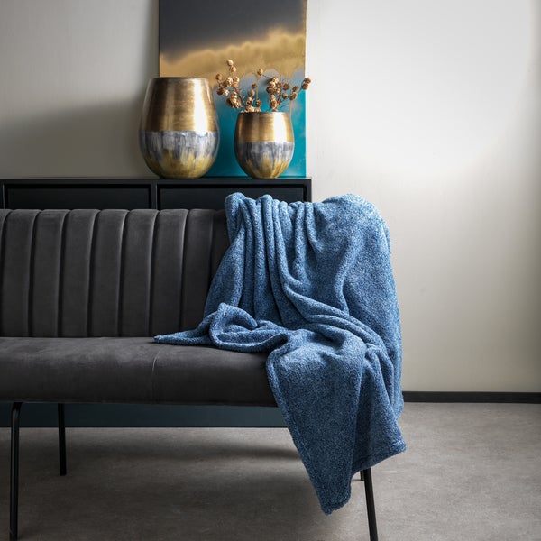 Wohndecke Oscar - Blau 140x180 cm