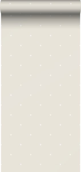Sanders und Sanders Tapete Blumen Beige und Weiß - 53 cm x 10 m - 640412