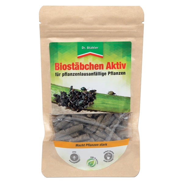 Biostäbchen Aktiv – Vitalisierende Pflanzenpflege für gesunde, widerstandsfähige Pflanzen – Mit Schachtelhalm, Rainfarn & Kaffeeextrakt – Für Zimmer-, Balkon- & Gartenpflanzen