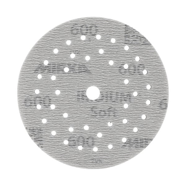 Mirka Iridium Soft Schleifscheiben Ø 125 mm / Korn P600 / Klett Multifit / 20 Stück / schaumbasiertes Schleifmittel für präzises Trockenschleifen, Klarlackschliff, Finish