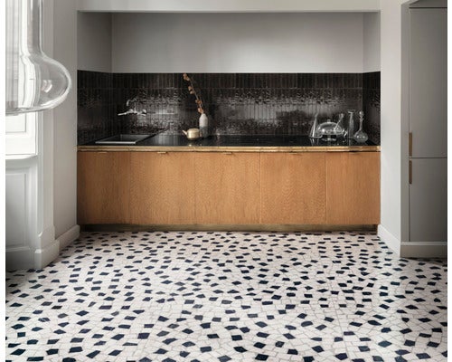 Wandfliese Marazzi Lume Black 6x24 cm