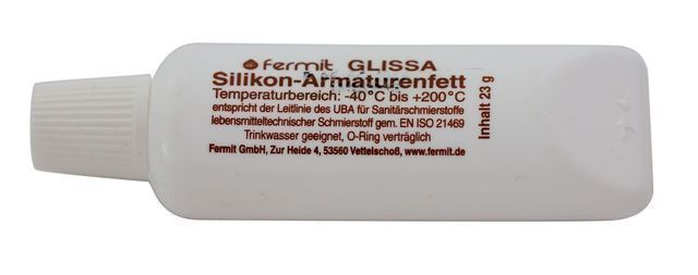 Fermit GLISSA Silikonfett für TW geeignet, (Tube: 23 g), je Tube, 720111000