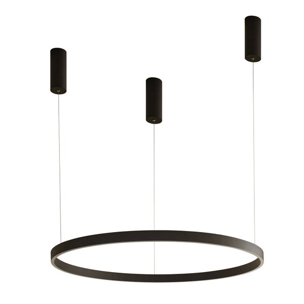 Arcchio LED Answin (Modern) in Schwarz aus Metall (1 flammig, ) Wohnzimmerleuchte