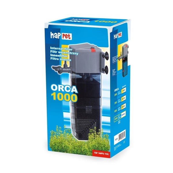 Happet Orca 1000 Kompakt Innenfilter inkl. Aktivkohle box Filter Aquariumfilter Aquafilter