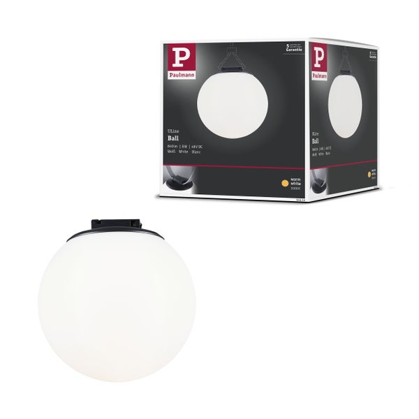 ULine LED Pendel Ball 795lm 8W 150mm 3000K Schwarz