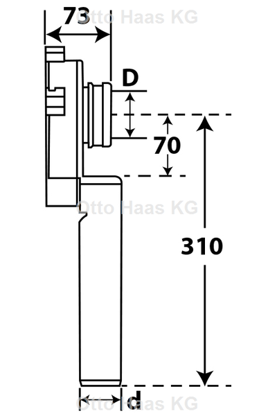 Helles Schlafzimmer mit Sessel, Nachttisch und Bett