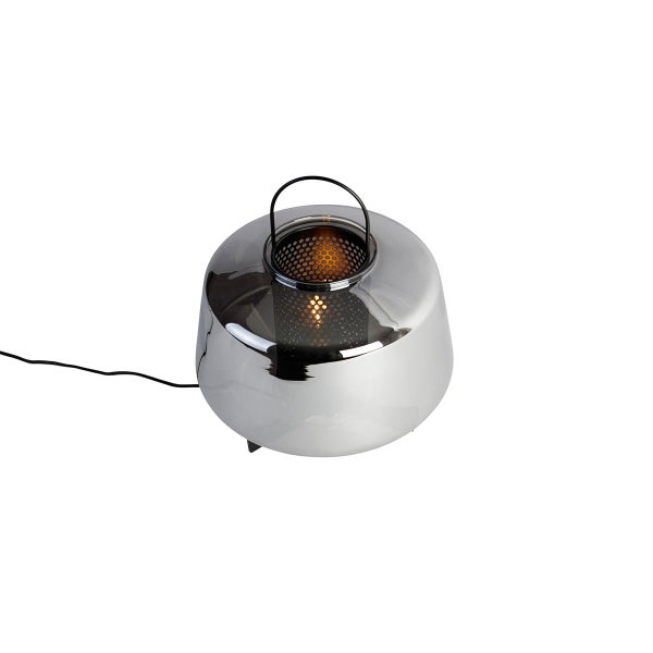 Tischleuchte aus Metall mit Griff