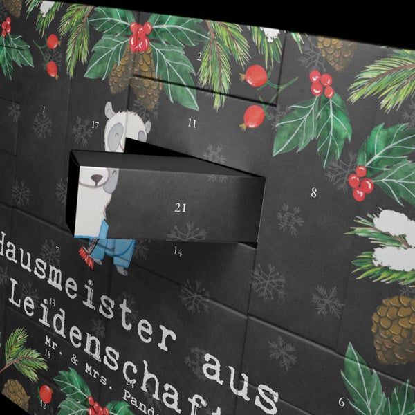 Mr. & Mrs. Panda Befüllbarer Adventskalender Hausmeister Leidenschaft - Schwarz
