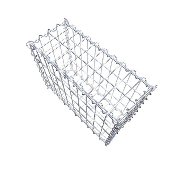 Gabione 50 cm x 40 cm x 20 cm (L x H x T), Maschenweite 5 cm x 10 cm, Spirale