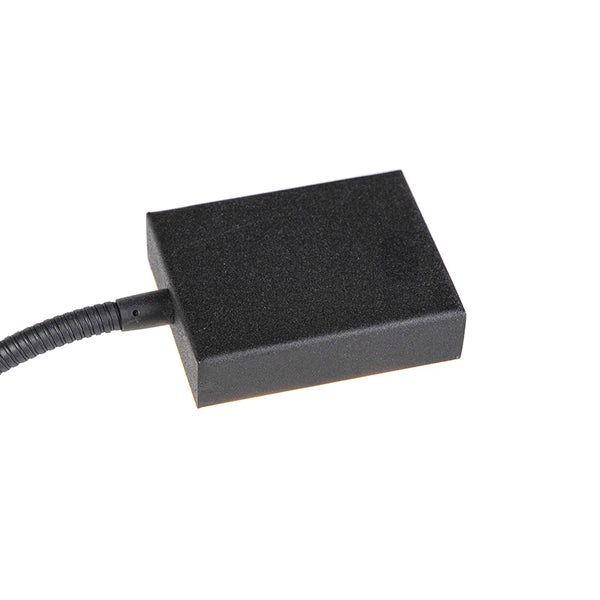 Schwarzes Lampengehäuse mit Kabel