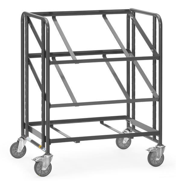 Transportwagen aus Metall mit Rollen