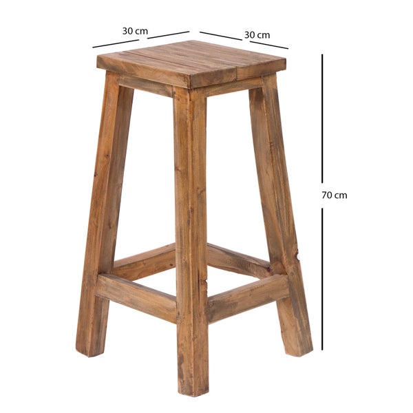 Barhocker Nippo Massivholz naturfarben