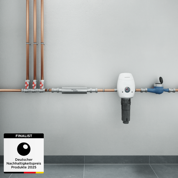 Enthärtungsanlage ohne Salz AQON PURE home s für Einfamilienhäuser | Alternative zum Wasserfilter, zur Wasserenthärtungsanlage und Entkalkungsanlage ohne Wartung & ohne Salz