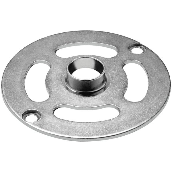 Metallfräserplatte mit Aussparungen und zentraler Öffnung