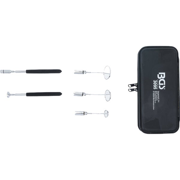 Inspektionswerkzeug-Set mit Spiegeln, Magnetheber und Tasche