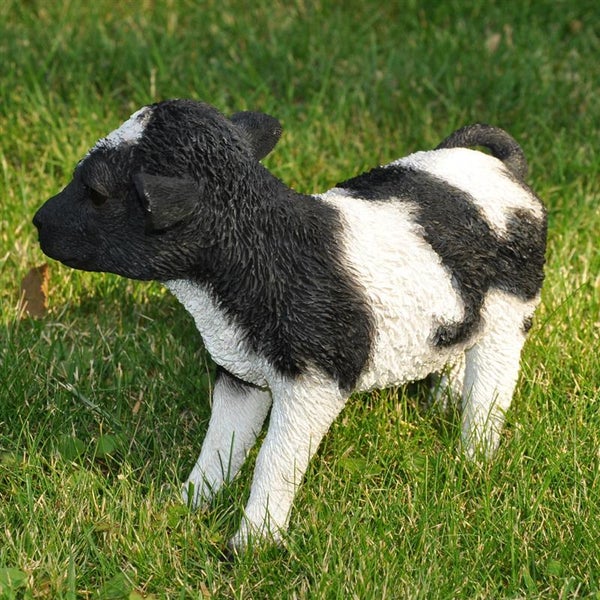 Dekofigur Gartenfigur stehende Kuh