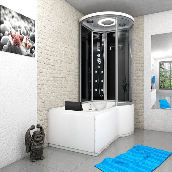 Whirlpool Wanne Duschkabine sw K55-L31-WP-EC 170x1