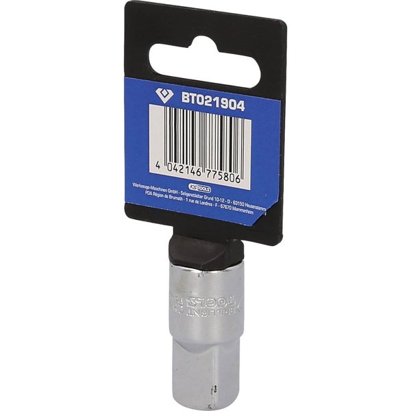 Technische Zeichnung eines Wasserhahn-Oberteils mit Maßangaben