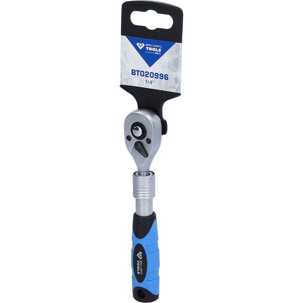 BRILLIANT TOOLS 1/4 Teleskop-Umschaltknarre (150 - 200 mm) - BT020996