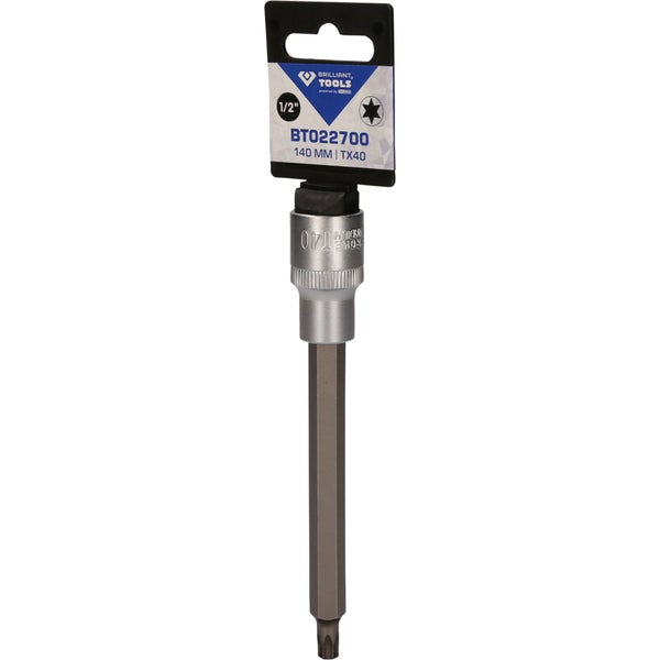 Brilliant Tools Logo Steckschlüssel Bit TX40 140 mm