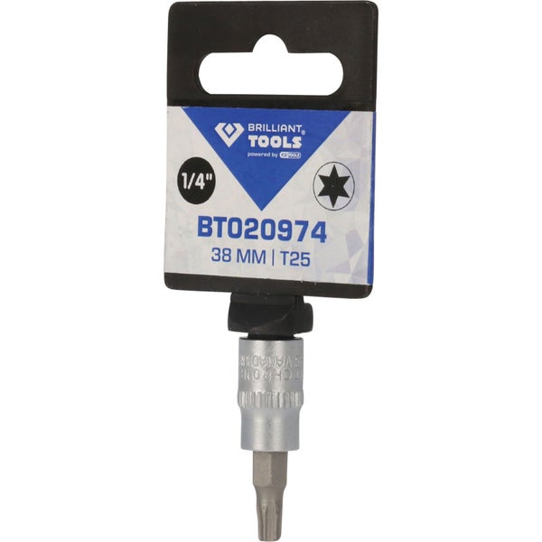 BRILLIANT TOOLS 1/4 Torx-Bit-Stecknuss T25 - BT020974