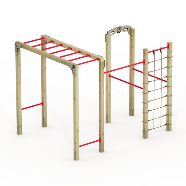 WICKEY FIT Base 820 – Outdoor-Fitnessgerät – rot