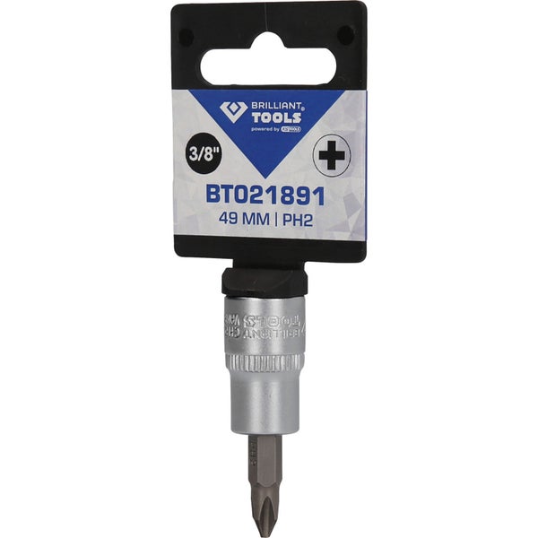 BRILLIANT TOOLS 3/8 PH Kreuzschlitz Bit-Stecknuss PH2 - BT021891