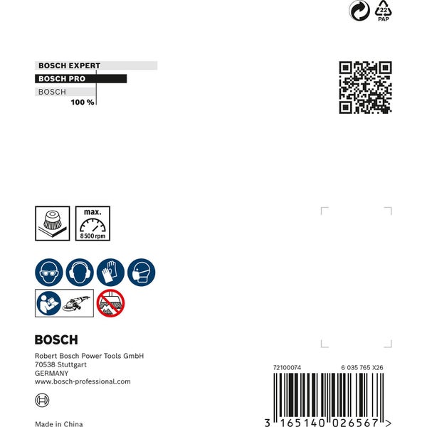 Bosch PRO Metal heavy Topfbürste 90 x 0,80 mm Gewinde - 1608614000