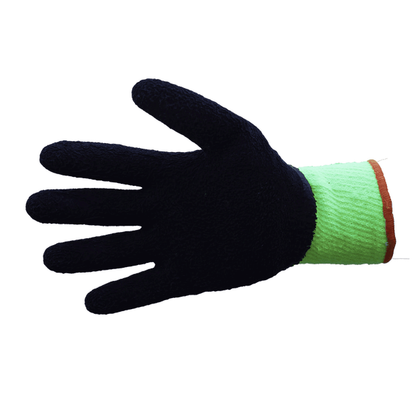 Schwarzer Arbeitshandschuh mit Strickbund