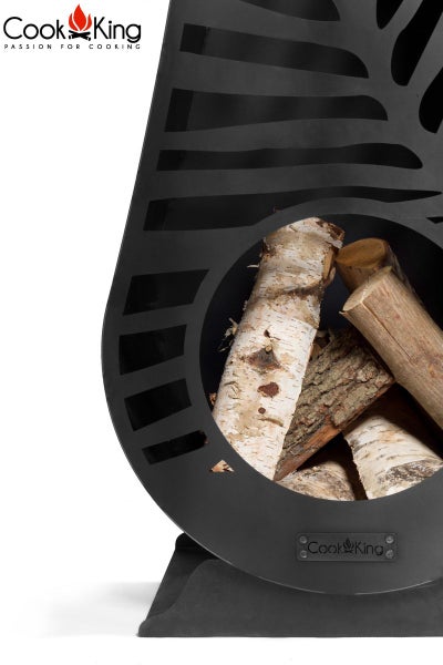 Cook King Feuerstelle mit Holz