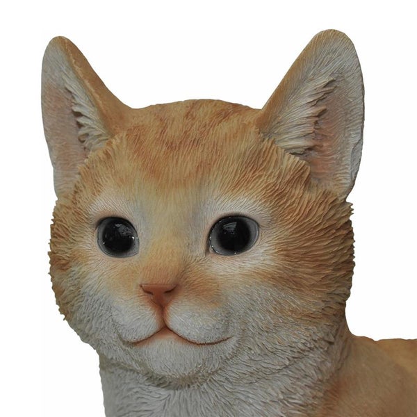Gartenfigur Dekofigur Katze mit Katzenbaby