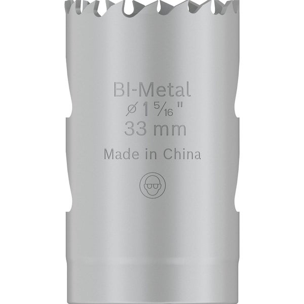 Bimetall Lochsäge, Durchmesser 33 Millimeter