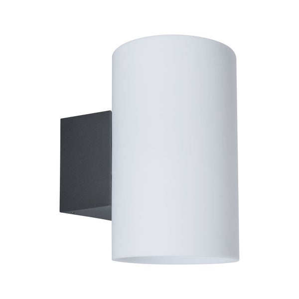 Außenwandleuchte Tube IP54 zylindrisch 120x175mm max. 15W 230V Anthrazit Kunststoff