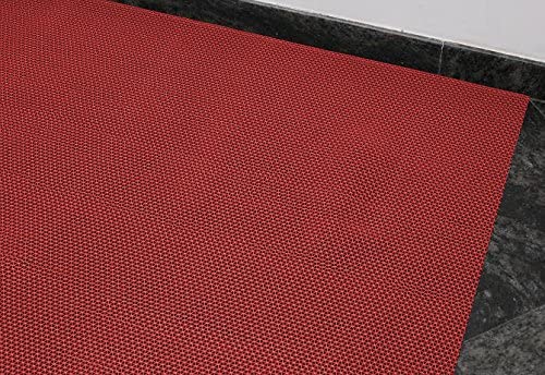 Wabenförmige Ringgummimatte als strapazierfähige Sauberlaufmatte für den Außenbereich
