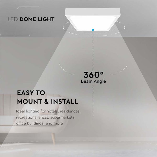 LED Deckenleuchte mit 360 Grad Abstrahlwinkel zur einfachen Montage