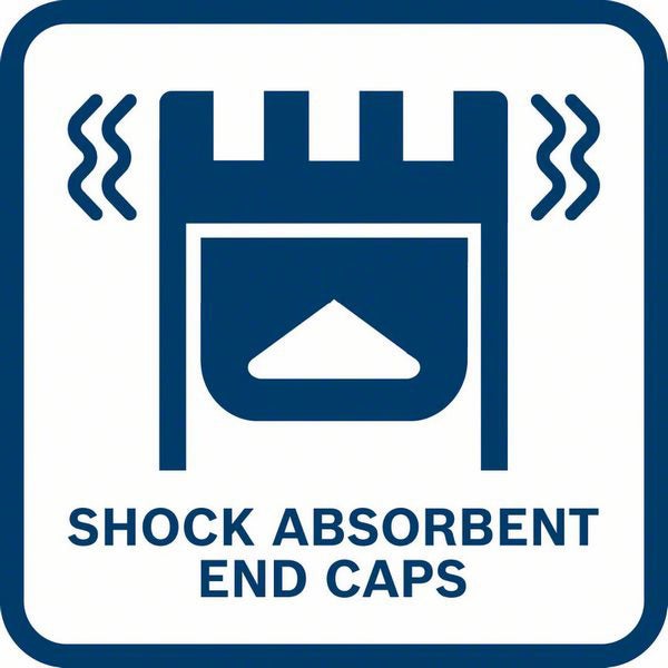 Symbol für stoßdämpfende Endkappen