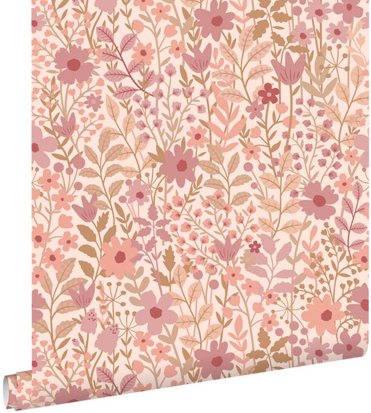 Tapetenrolle mit Blumenmuster