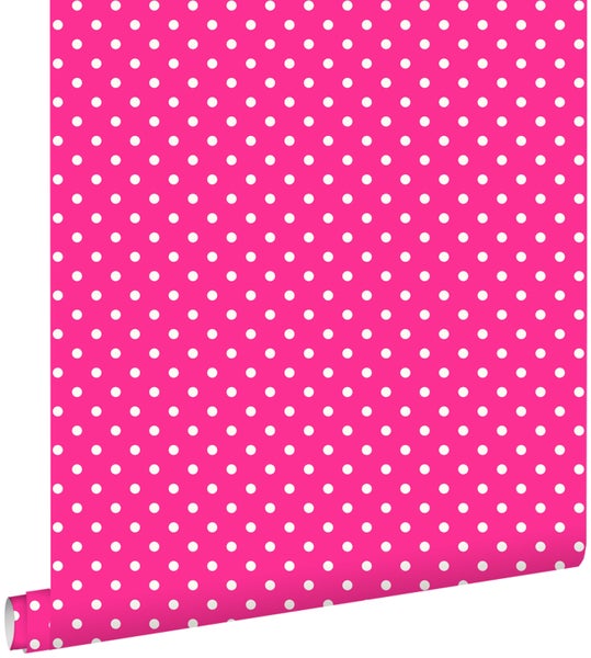 ESTAhome Tapete Punkte Rosa - 53 cm x 10,05 m - 115741