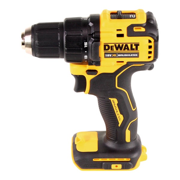 DeWalt Akku-Bohrschrauber 18 Volt XR Brushless, kompakte Bauform.