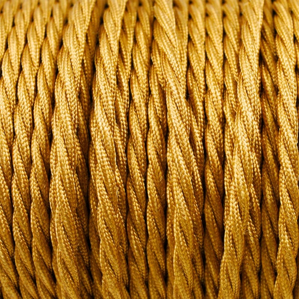 Gedrehtes Textilkabel im Detail