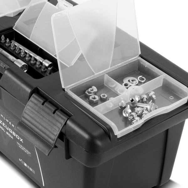 STAHLWERK Toolbox Set mit 5 leeren Werkzeugkisten Modul-System Werkzeugkasten