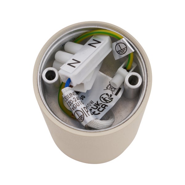 Deckenleuchte mit elektrischen Anschlüssen