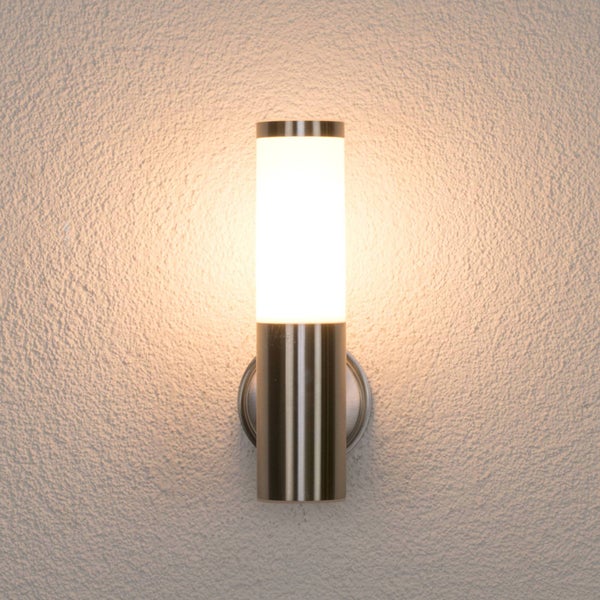 Lindby Kristof (spritzwassergeschützt (Modern) in Alu aus Edelstahl (1 flammig, E27)