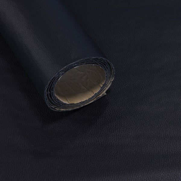 Selbstklebende schwarze Wandverkleidung aus PU-Leder, 140 cm – pro Meter