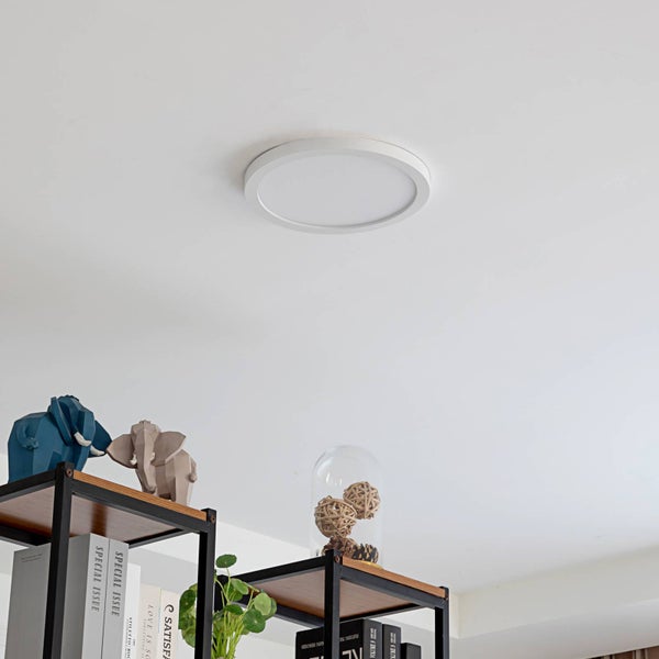 Arcchio LED Deckenleuchte Solvie dimmbar (Modern) in Weiß (1 flammig, ) - Lampe Deckenlampe Flurleuchte